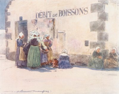 Drink Shop by Mortimer Ludington Menpes