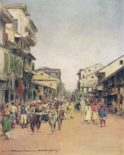 In the Streets of Delhi by Mortimer Ludington Menpes