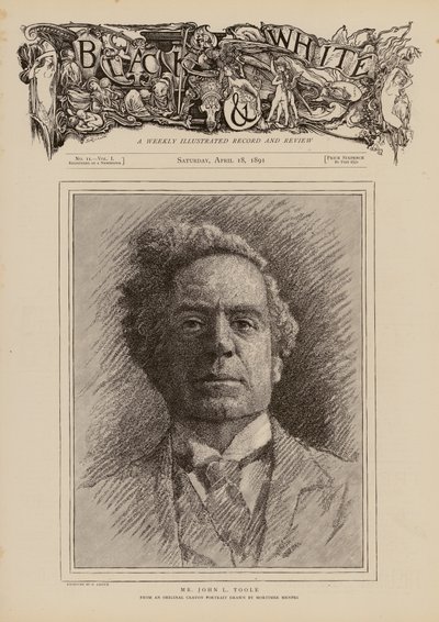 John Lawrence Toole, English Actor by Mortimer Ludington Menpes
