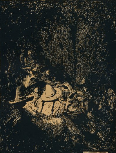 Night Scene at Puebla by Mortimer Ludington Menpes