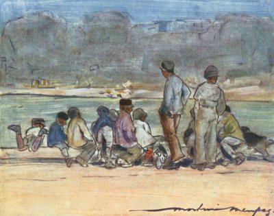 Pond at the Tuileries by Mortimer Ludington Menpes