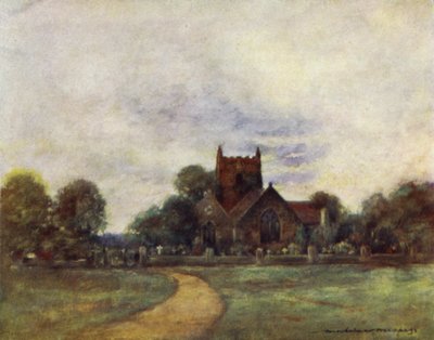 The Church at Wargrave by Mortimer Ludington Menpes