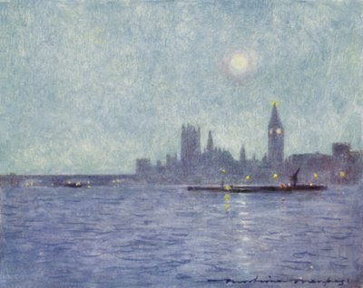 Westminster by Night by Mortimer Ludington Menpes
