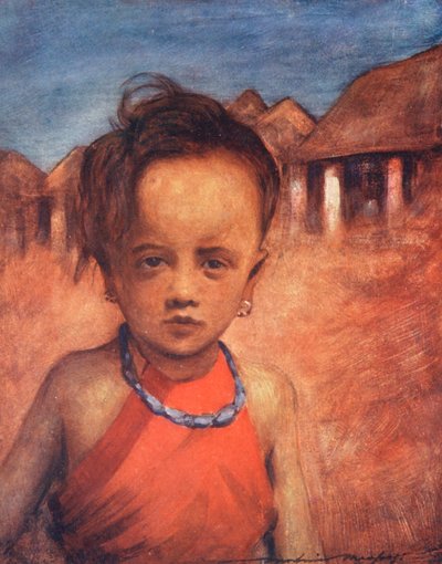 World’s Children: Cingalese, His Best Blue Beads by Mortimer Ludington Menpes