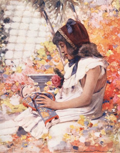 World’s Children: French, In the Conservatory by Mortimer Ludington Menpes