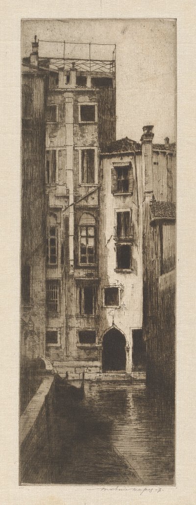 Back by Way Canal by Mortimer Menpes