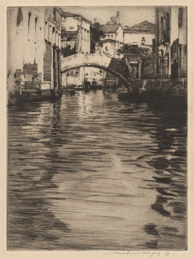 Reflections, Venice (Bridge of Luciano, Grand Canal) by Mortimer Menpes