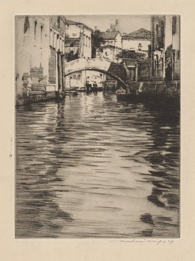 Reflections, Venice (Bridge of Luciano, Grand Canal) by Mortimer Menpes