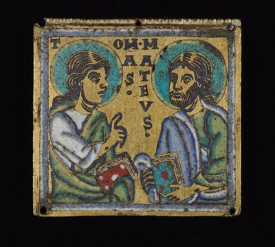 Plaque depicting St. Thomas and St. Matthew by Mosan School