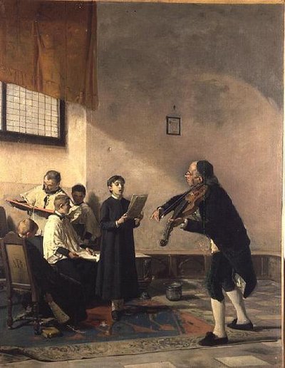 The Singing Lesson by Mose Bianchi