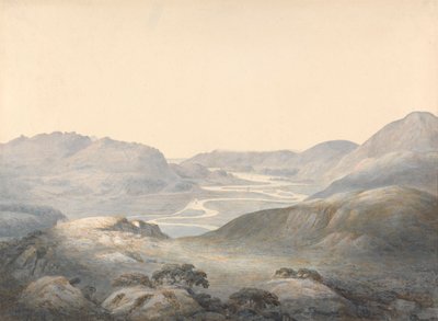 Barmouth Bay, the Junction of the Rivers Mowddach and Gwinion by Moses Griffith