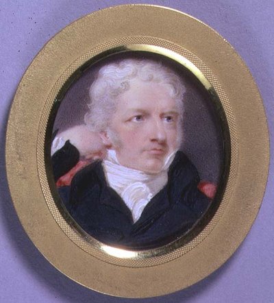 Portrait Miniature of Henry Fuseli by Moses Haughton