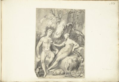 Adam and Eve by Moses Ter Borch