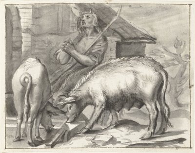 Farmyard with Poultry by Moses Ter Borch