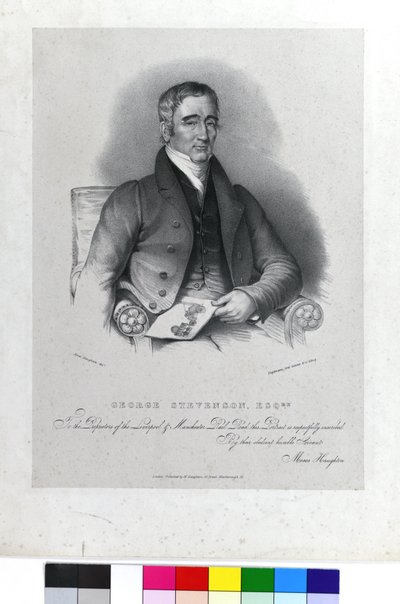 George Stephenson, Esqre., c.1830 by Moses the Younger (after) Haughton