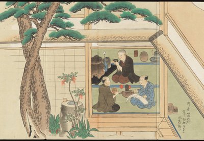Illustrations of Uji Tea Production by Motonari Sait?