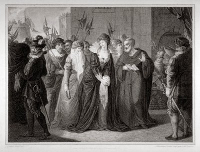 Lady Jane Grey being led to her execution at the Tower of London, 1554 1797 by Mountague Tomkins