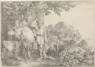 Argus Guards His Herd (Mercury and Argus) by Moyses van Wtenbrouck