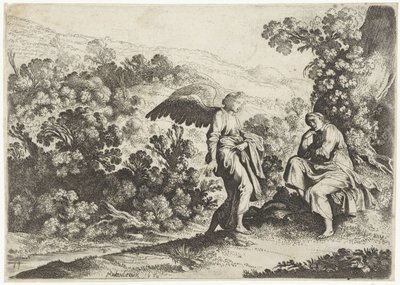 The Angel Comforts Hagar (Het verhaal van Hagar) by Moyses van Wtenbrouck