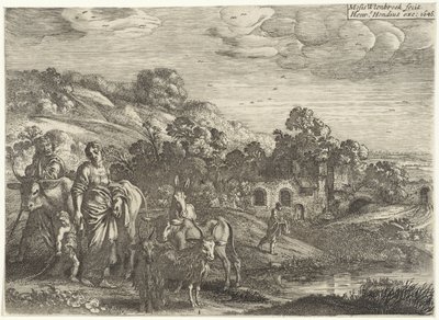 The Departure of Hagar (Het verhaal van Hagar) by Moyses van Wtenbrouck