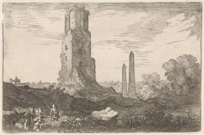 Landscape with Two Obelisks and the 