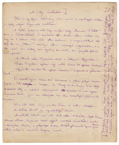 The 21st Page of the Novel of the Next Century by Mór Jókai