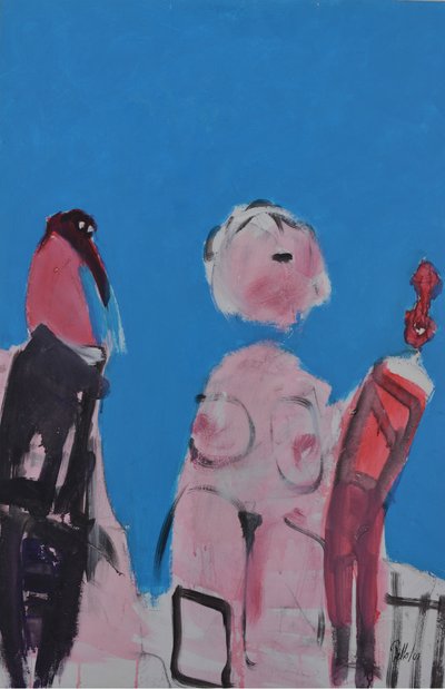 Expressive Figures in Blue by Mr PETTO