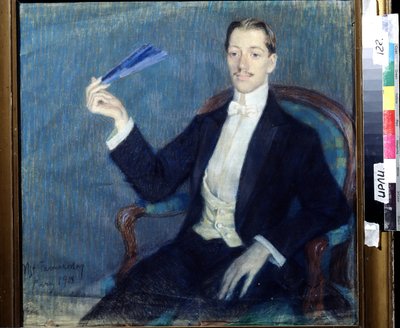 Portrait of the Poet Nikolay Gumilyov by Mstislav Vladimirovich Farmakovsky