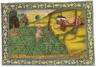 Pastoral Scene by Mughal School