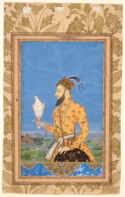 Portrait of Prince Azam Shah by Mughal School