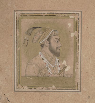 Portrait of Shah Jehan by Mughal School