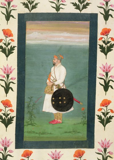 Standing figure of an officer, from the Small Clive Album by Mughal School