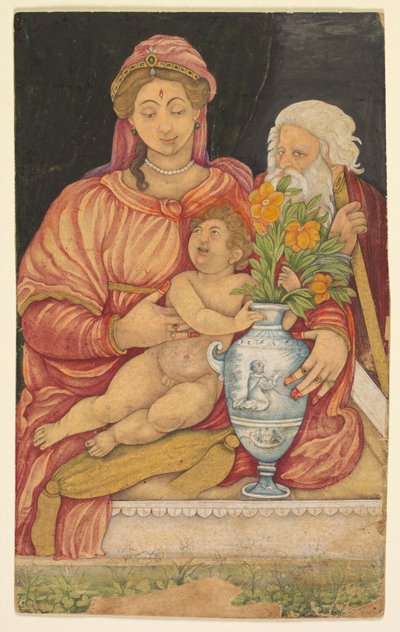The Holy Family by Mughal School