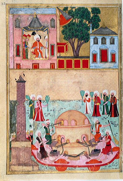 Glass Blower Show in the Constantinople Racecourse. Page from 