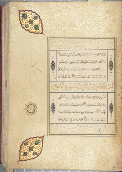 Fol 83 recto, Timurid Quran, 1441 by Muhammad Mumin Abdallah Al Murwand
