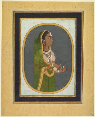 Court Lady Pouring Wine, c. 1760 by Muhammad Riza i Hindi