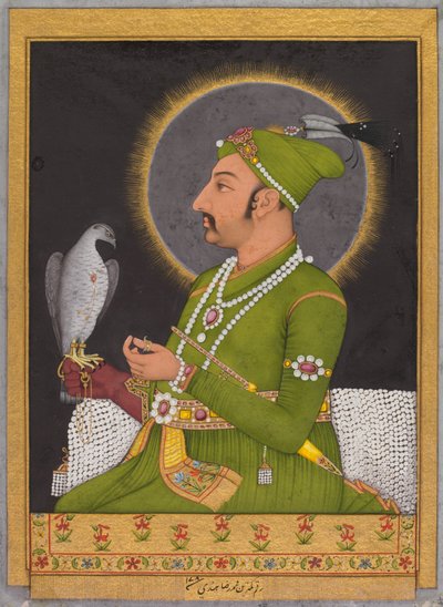 Posthumous portrait of the Mughal emperor Muhammad Shah, 1764 by Muhammad Rizavi Hindi