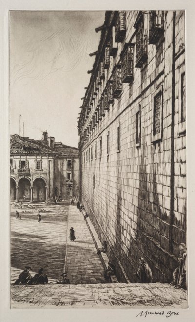 Convent of San Payo, Santiago de Compostela by Muirhead Bone