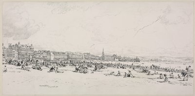 Weymouth Bay, The High Season by Muirhead Bone
