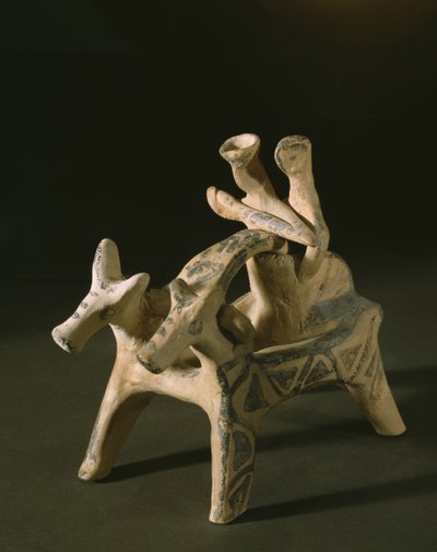 Chariot, from the tomb of Marcopoulo, Attica, Late Heraldic Period IIIA-IIIB, 1400-1200 BC by Mycenaean