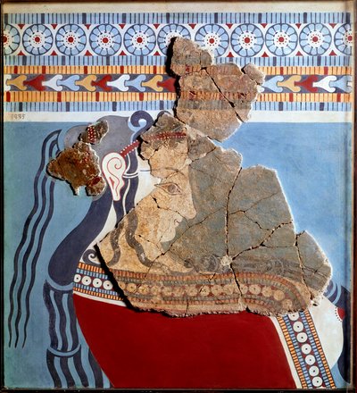 Mycenian art: female bust by Mycenaean