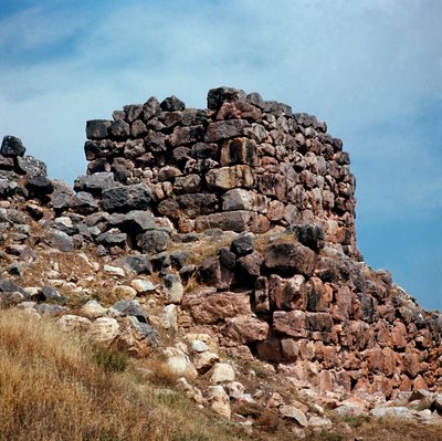 Mycenaean Art: Views of One of the Towers of the Site of the City Tiryns by Mycenaean