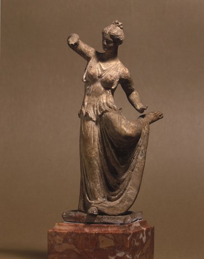 Mycenaean civilization: Tanagra dancer, 3rd century BC, Museo della Scala, Milan by Mycenaean Mycenaean