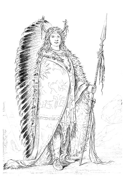 Black Rock, chief of the Nee-caw-wee-gee tribe by Myers and Co