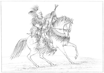 Keokuk on horseback, Rock Island, Upper Mississippi by Myers and Co