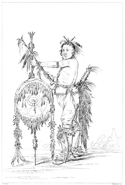 Sac or Fox brave, Rock Island, Upper Mississippi by Myers and Co