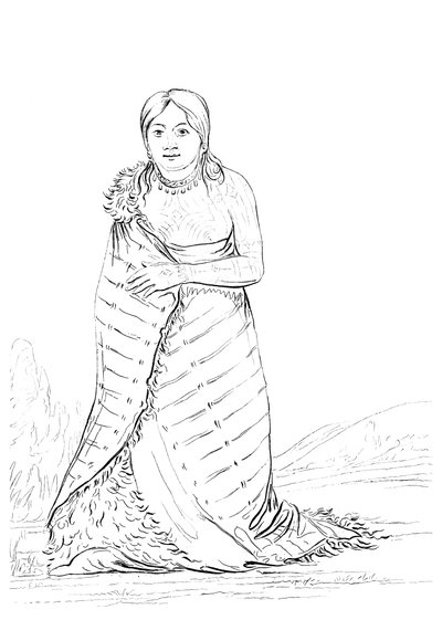 The Pure Fountain, wife of the chief of the Ponca tribe, 1841 by Myers and Co