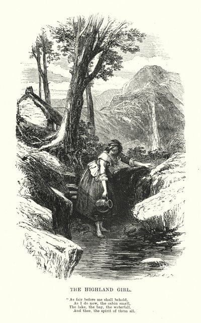 William Wordsworth: The Highland Girl by Myles Birket (after) Foster