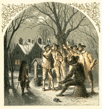 Christmas Carousing by Myles Birket Foster