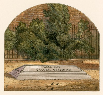 Here lies Oliver Goldsmith by Myles Birket Foster